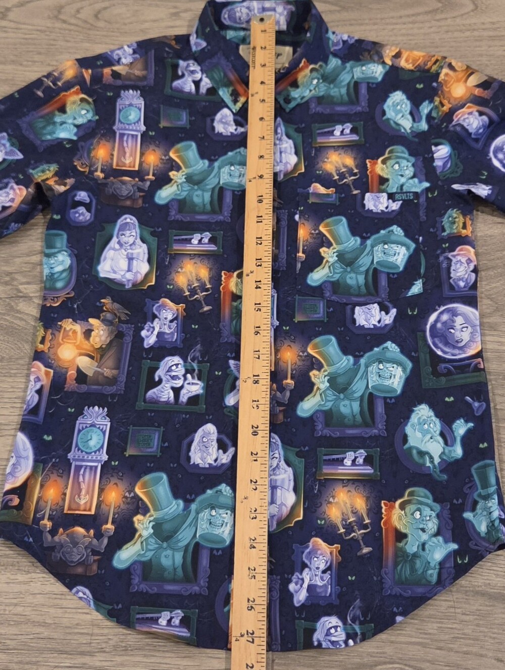 RSVLTS Disney 2025 Haunted Mansion Button-Down Ghosts & Graves Shirt - Size XS - Picture 11 of 11